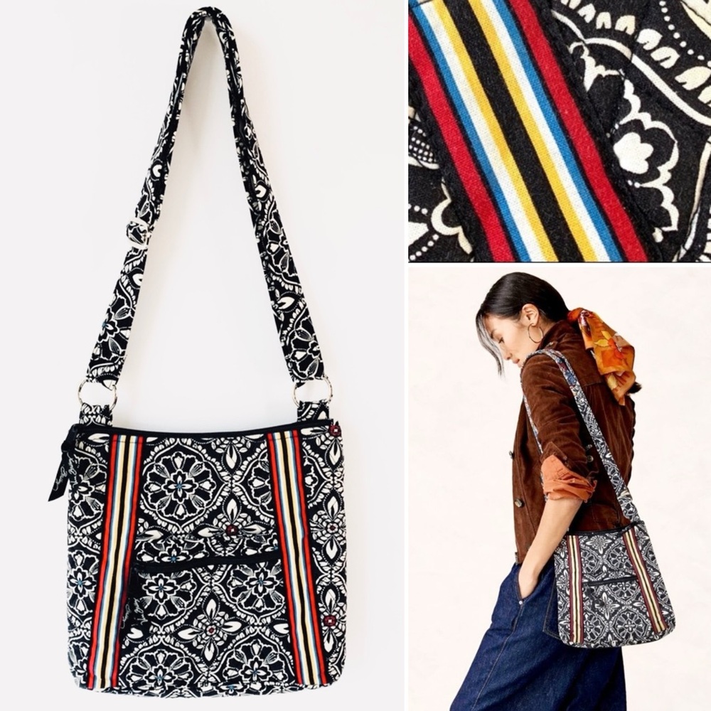 Vera Bradley Retired Barcelona Crossbody Hipster Bag Purse Like New & HTF 2010
